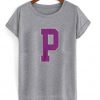 P font t-shirt