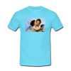 kiss angel light blue tshirt