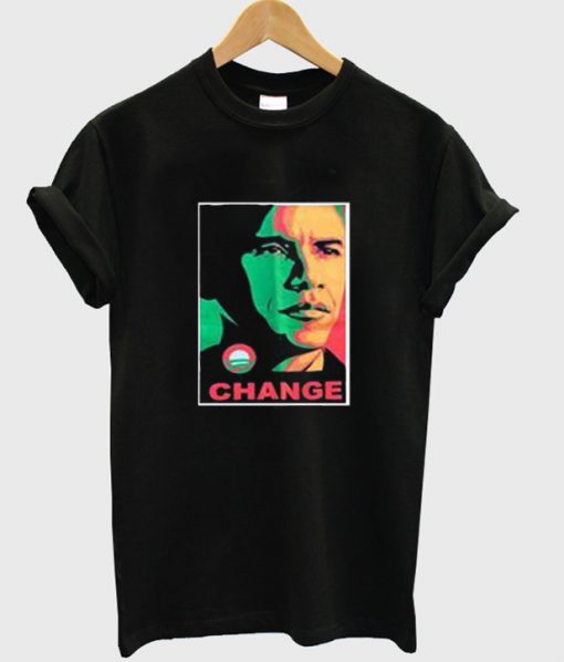 obama change trending t-shirt