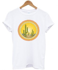 sunset cactus t-shirt