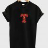 T font logo incredibles style t-shirt