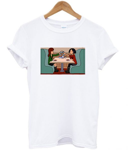 good friend daria and jane toast drink t-shirt