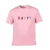 happy font rainbow tshirt