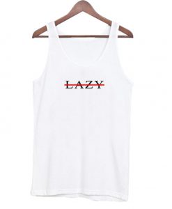 lazy cross line tank top