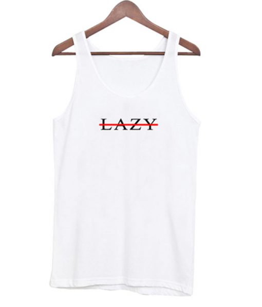 lazy cross line tank top