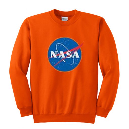 nasa orange sweatshirt