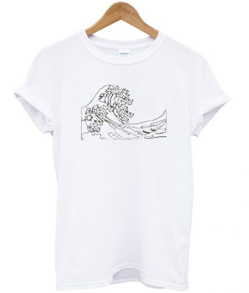 ocean waves coaster t-shirt