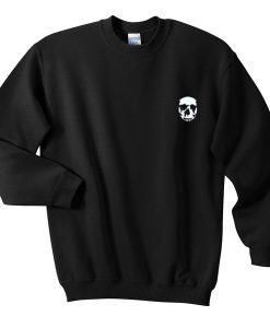 skeleton face sweatshirt