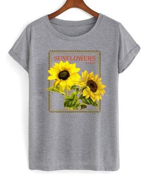 sun flowers seeds t-shirt