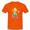 bart simpson skateboard tshirt