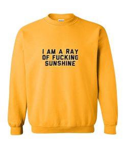 i am a ray of fucking sunshine sweatshirt