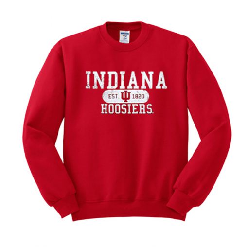 indiana est 1820 hoosiers sweatshirt