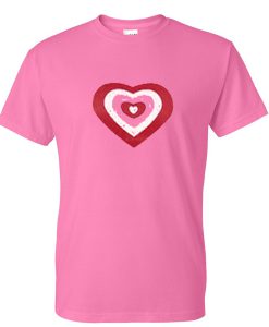 pink love heart tshirt