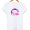 vans off the wall rainbow palms t-shirt