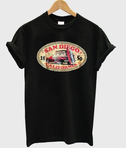 san diego 1850 california t-shirt