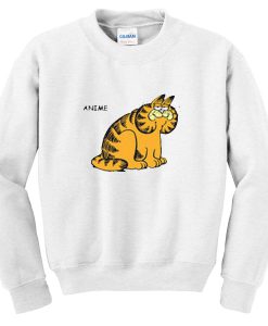 anime garfield sweatshirt