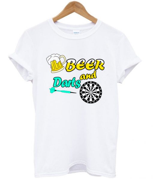 beer and darts t-shirt