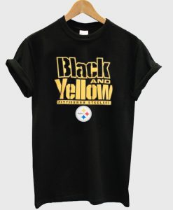 black and yellow t-shirt