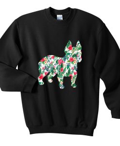 bulldog flower sweatshirt