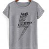 harry potter lightning spell t-shirt