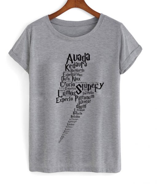 harry potter lightning spell t-shirt