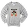 heavy petal flower sweatshirt