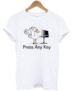 press any key duck t-shirt