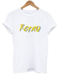 retro font t-shirt