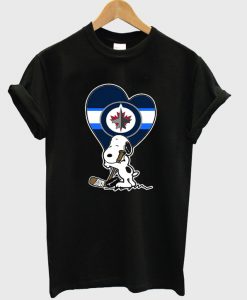 snoopy hockey sport t-shirt