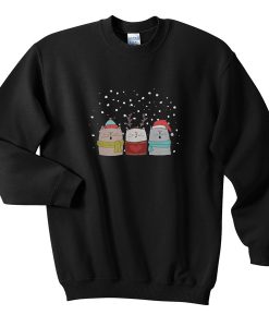 three cat sing christmas sweatshirt