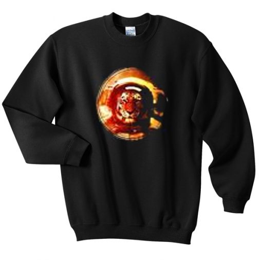 tiger astronaut sweatshirt