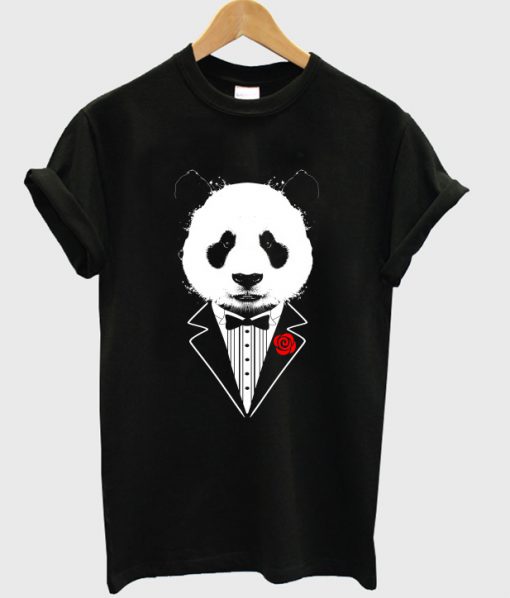 tuxedo panda t-shirt