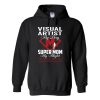 visual artist by day super mom by night hoodie