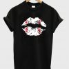 baseball lips t-shirt