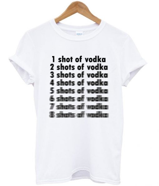 shot of vodka t-shirt