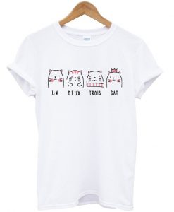 un deux trois cat t-shirt