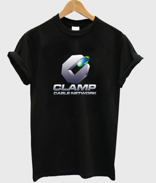 clamp cable network t-shirt