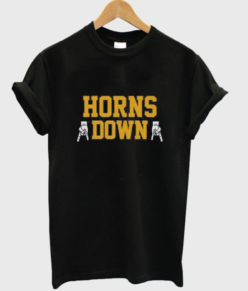 horns down t-shirt