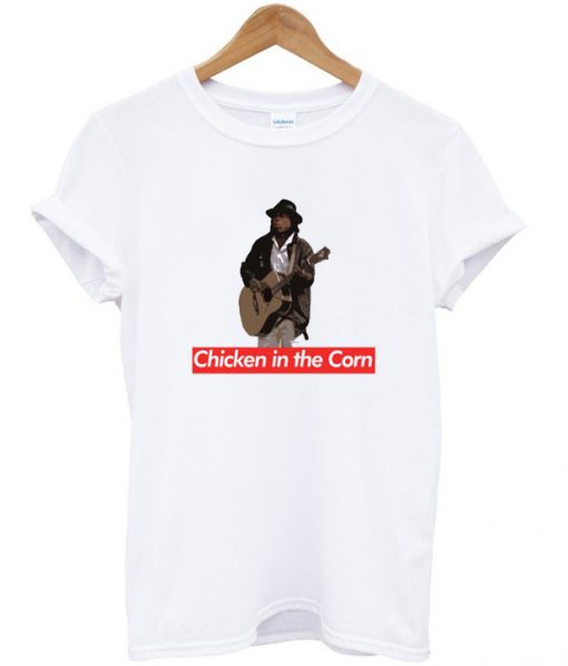 chicken in the corn t-shirt