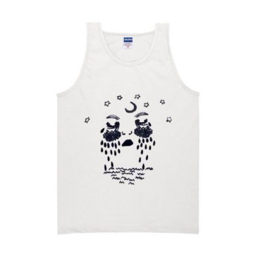 crying girl tanktop