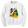 mickey mouse and pluto christmas sweatshirt