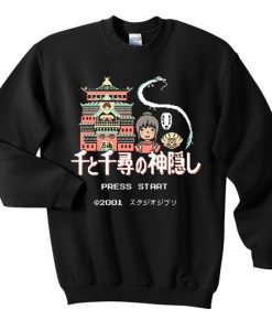 press start sweatshirt