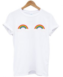 rainbow boobs tshirt