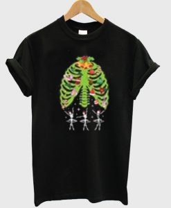 santa skeleton t-shirt