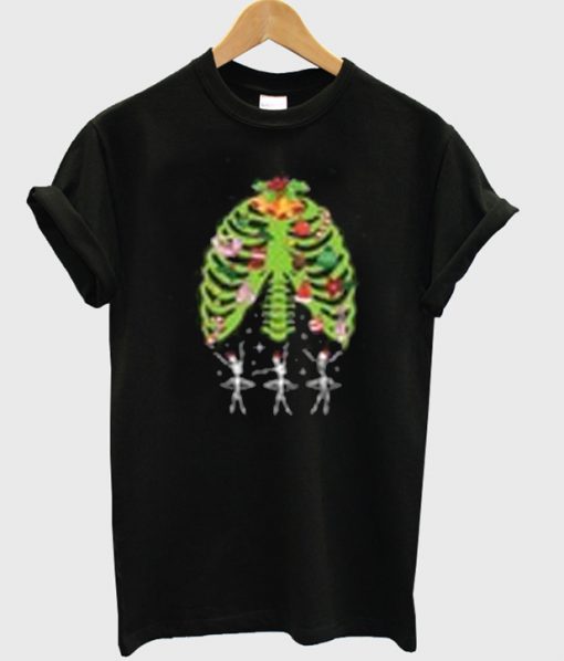 santa skeleton t-shirt