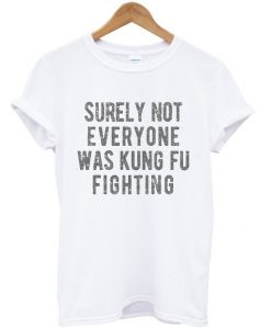 surely not everyone was kung fu fighting t-shirt