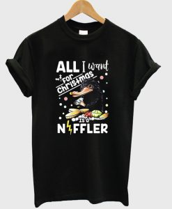 all i want for christmas is a niffler t-shirt