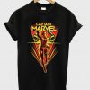 captain marvel flying V t-shirt