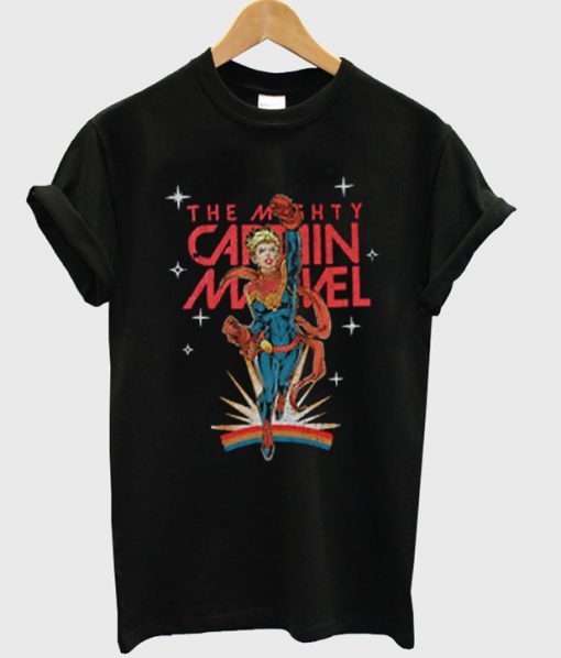 the mighty captain marvel t-shirt