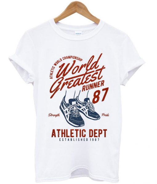 world greatest runner 87 t-shirt